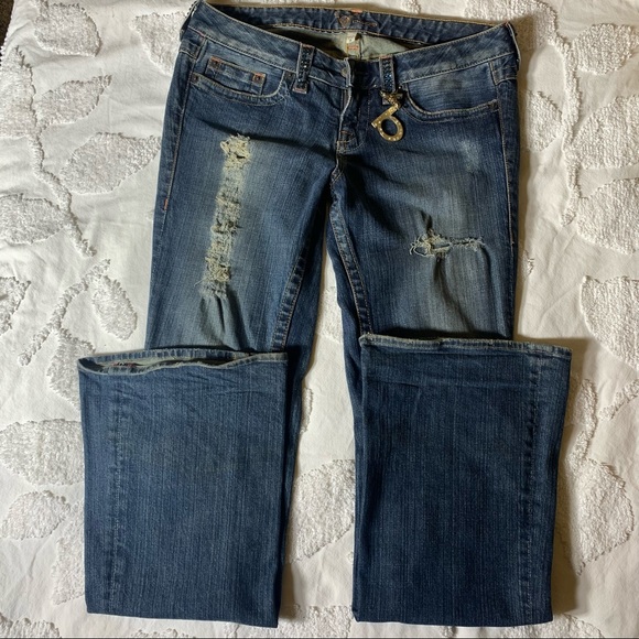 Vintage Bebe Studded Blue Jeans Kayla 